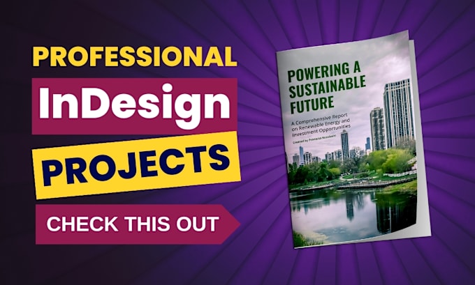 Gig Preview - Create professional indesign projects