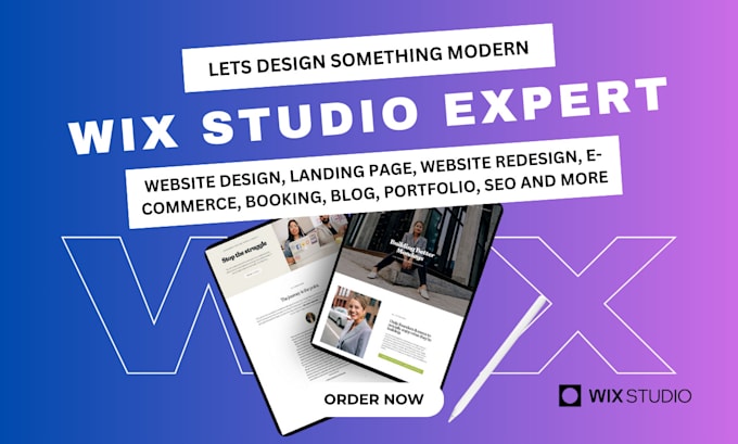 Gig Preview - Design wix website, redesign wix website, wix studio website