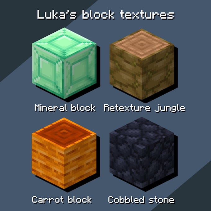 Gig Preview - Do minecraft blocks textures