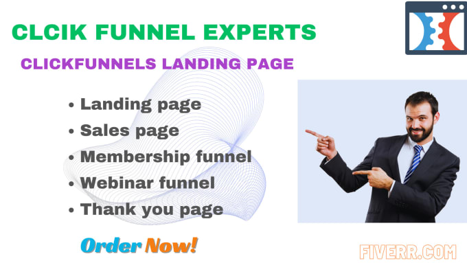 Gig Preview - Design click funnels landing page or sales funnel website in click funnels