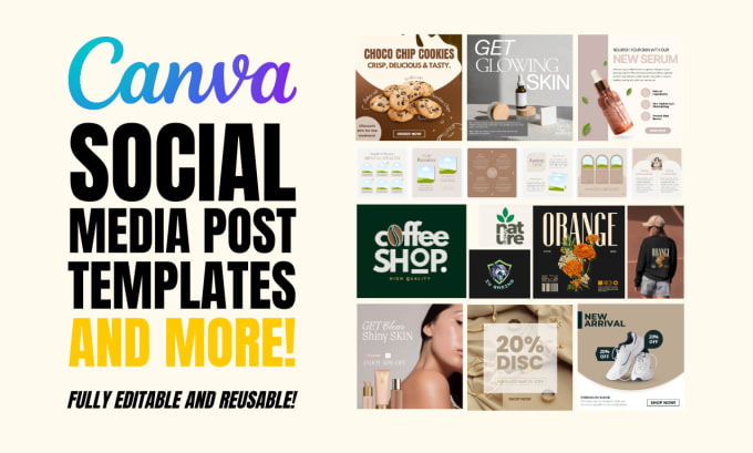 Gig Preview - Design a creative canva templates for your social media post