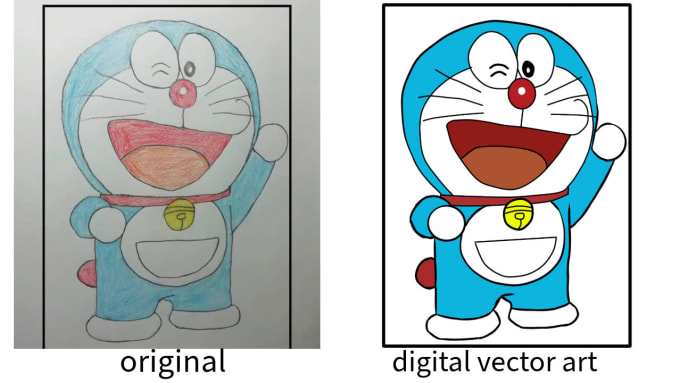 Bestseller - turn your drawing into vector digital art ,logo , line art