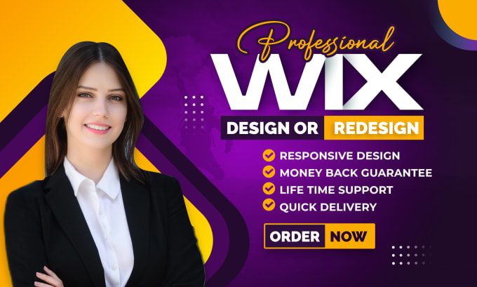 Gig Preview - Design, redesign, develop , clean and modern wix website