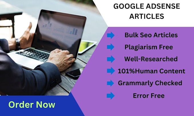 Bestseller - write 30 unique bulk SEO articles for ranking and adsense approval