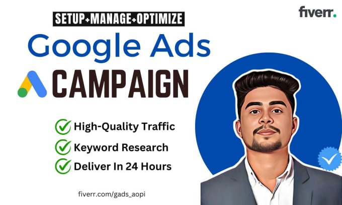 Gig Preview - Setup and optimize excellent google ads adwords ppc campaign in 24 hours