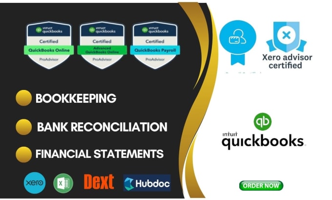 Gig Preview - Do bank reconciliation in quickbooks online, and xero