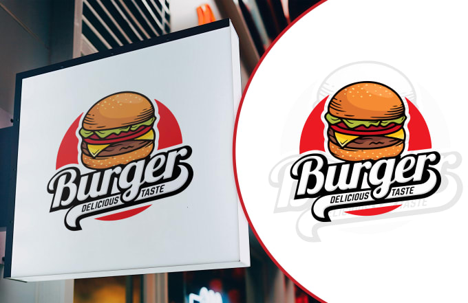 Gig Preview - Design coffee shop, pizza, restaurant, tea, burger, bbq, food logo full branding