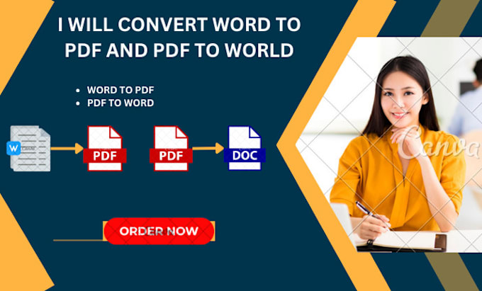 Gig Preview - Convert word to PDF file and PDF to word