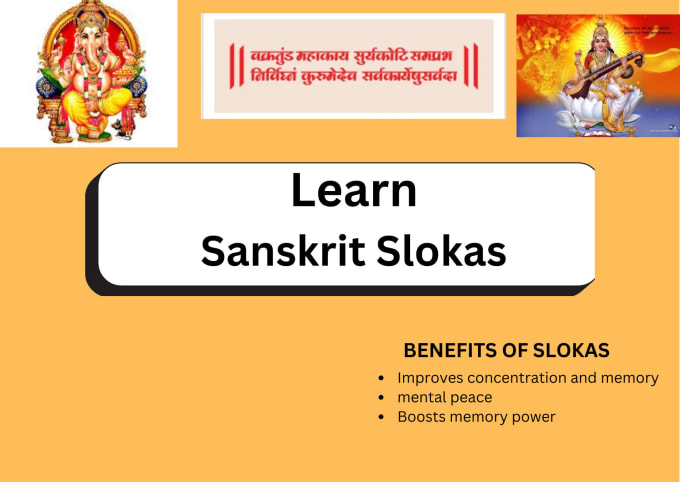 Gig Preview - Teach slokas for all ages