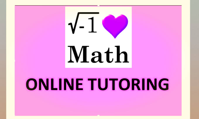 Gig Preview - Your online math tutor