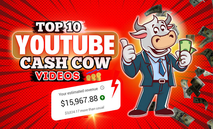 Gig Preview - Create automated cash cow , cash cow youtube, cash cow faceless