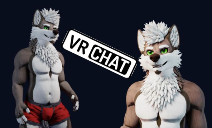 Gig Preview - Do custom vrchat avatar, furry avatar, nsfw fursona, 3d model, vseeface