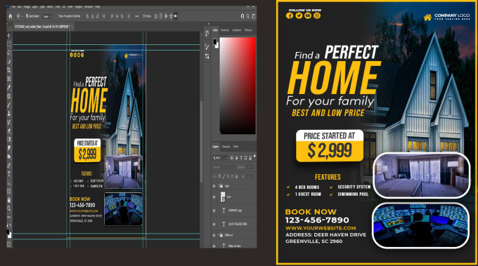 Gig Preview - Design real estate, book covers, business flyers in 8 hours