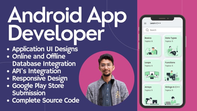 Gig Preview - Develop an android app or will be your android app developer