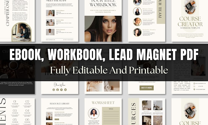 Gig Preview - Design PDF lead magnet, ebook, workbook design in canva