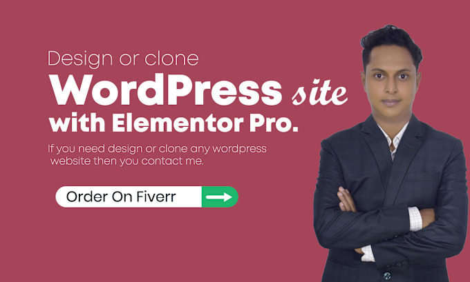 Gig Preview - Design or clone any wordpress website with elementor pro