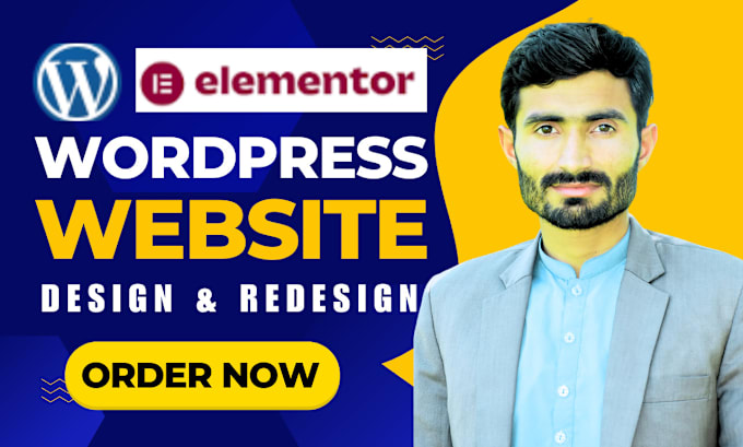 Gig Preview - Built wordpress website, redesign and design wordpress sites using elementor pro