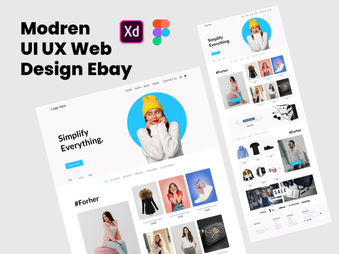 Gig Preview - Do mobile app UI UX design and website UI UX design on xd and figma