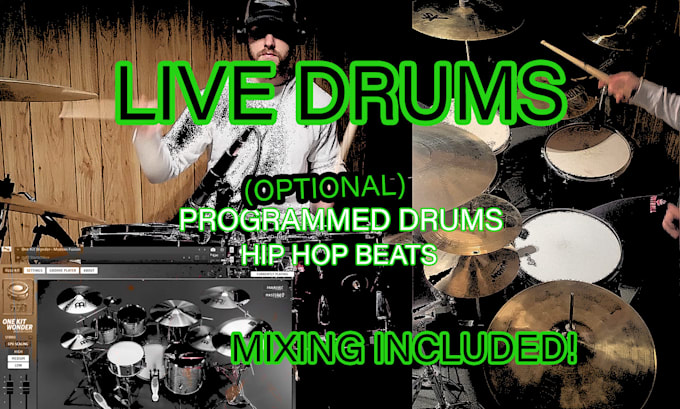 Bestseller - provide a professional live or programmed drum track for you