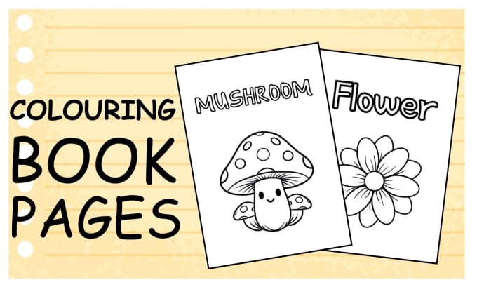 Gig Preview - Draw cute and unique coloring book pages for kids