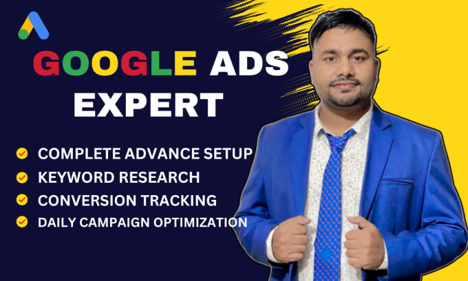 Gig Preview - Setup and manage your google ads PPC search ads campaign and optimization