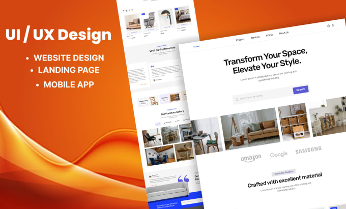 Gig Preview - Design figma UI UX design for websites and landing page