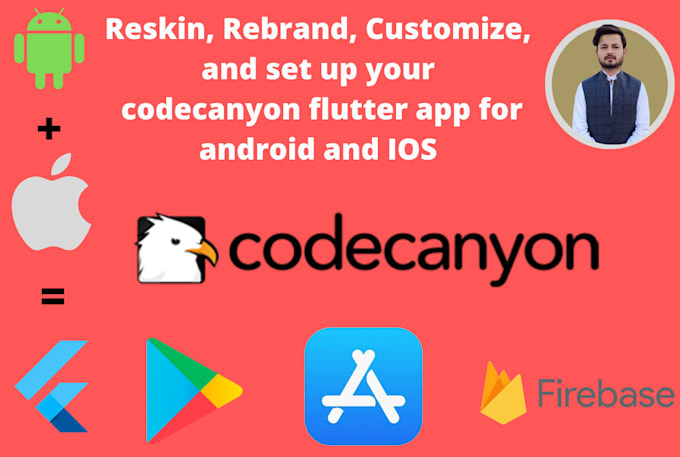 Gig Preview - Reskin, customize, and set up your codecanyon flutter app for android and ios