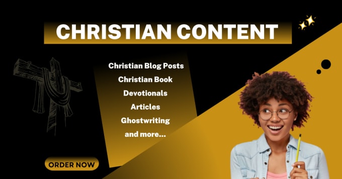 Gig Preview - Write your christian blogs, articles and more