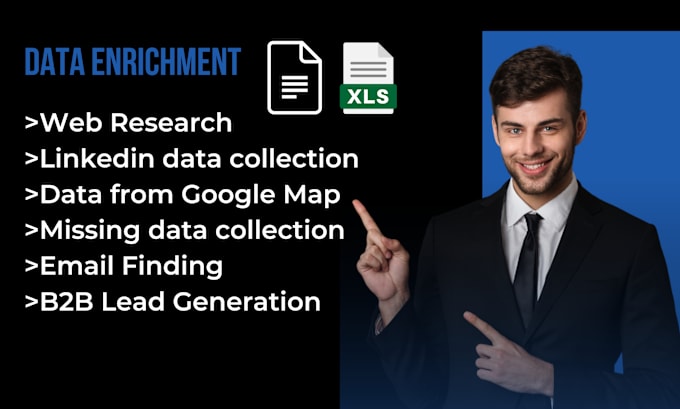 Gig Preview - Do data enrichment and scraping from all locations and websites