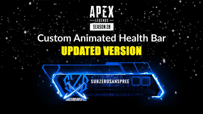 Gig Preview - Make animated apex legends season 20 health bar overlay