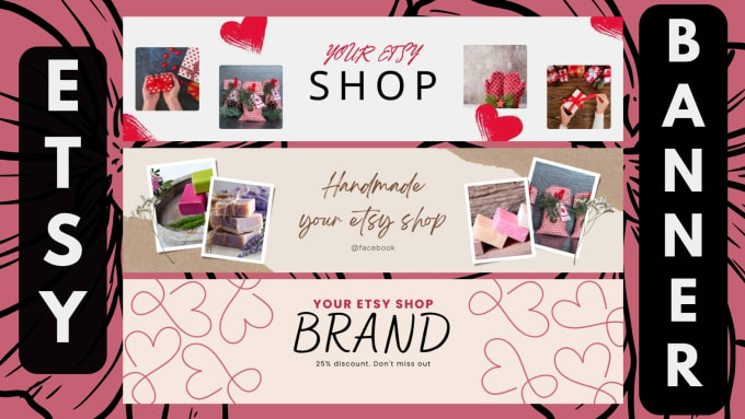 Gig Preview - Design your luxury etsy shop banner etsy logo etsy cover