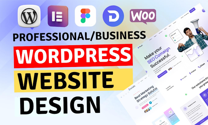 Gig Preview - Build professional wordpress website design redesign, wordpress ecommerce store