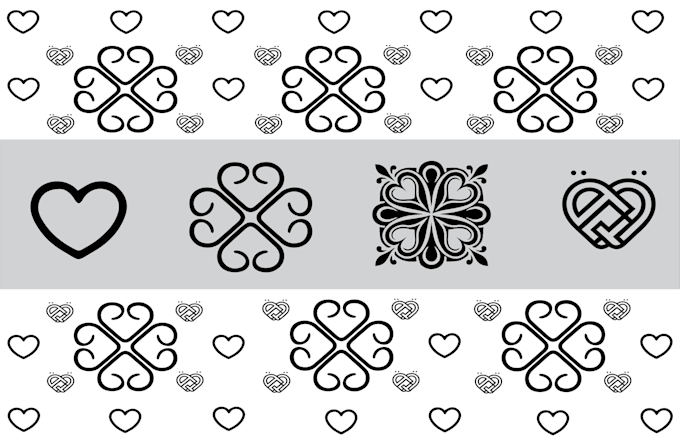 Gig Preview - Do seamless monogram or ambigram pattern for fashion, tattoo