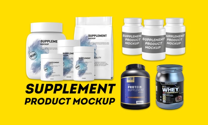 Gig Preview - Do realistic supplement bottle mockup, 3d product mockup, 3d rendering