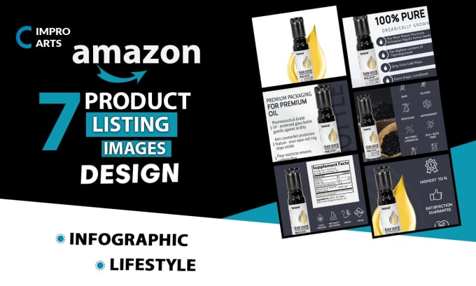 Gig Preview - Design an engaging amazon product listing image