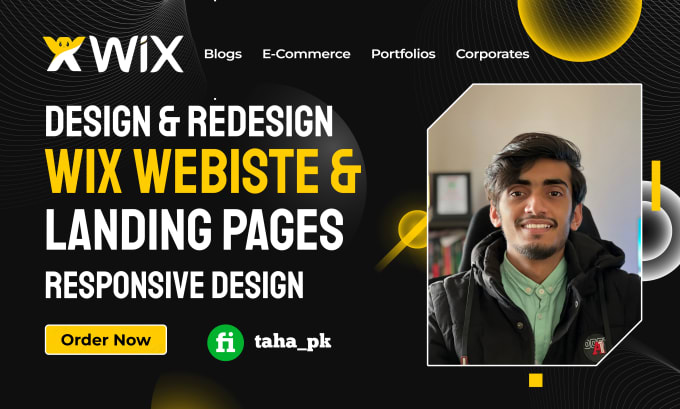 Gig Preview - Do wix website redesign, wix website design, wix website development