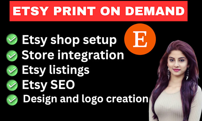 Gig Preview - Do etsy print on demand,etsy pod,product listings with optimized seo