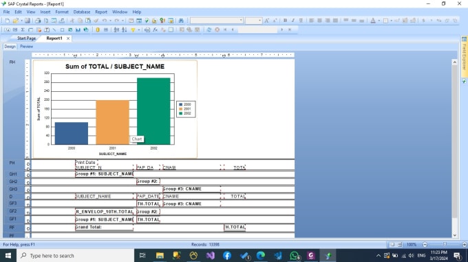 Gig Preview - Create and modify crystal report, according to your requirements