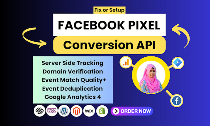 Bestseller - setup meta facebook pixel conversion API server side tracking google analytics 4