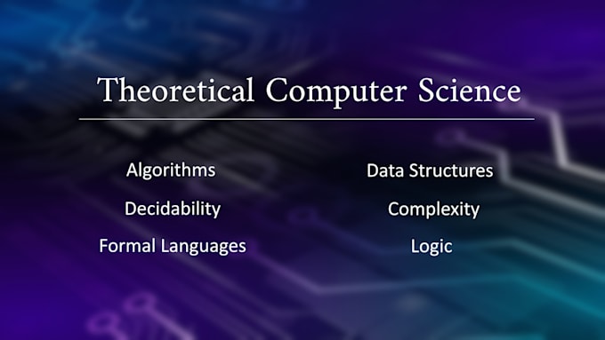 Gig Preview - Give you lessons in theoretical computer science