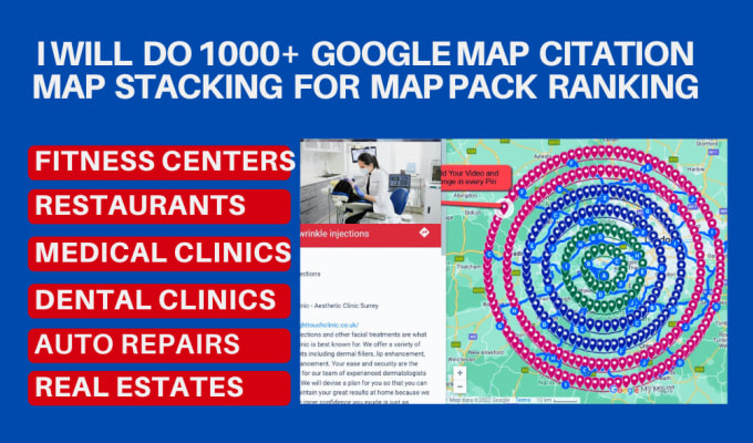 Gig Preview - Do 1000 google map citations and maps stacking for gmb ranking, local SEO