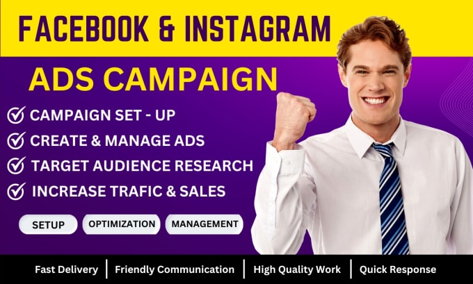 Gig Preview - Be best setup facebook ads meta ads instagram advertising for leads expert