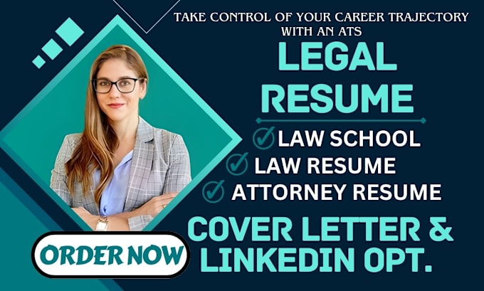 Gig Preview - Write and edit legal resume lawyer attorney law school paralegal MBA CV