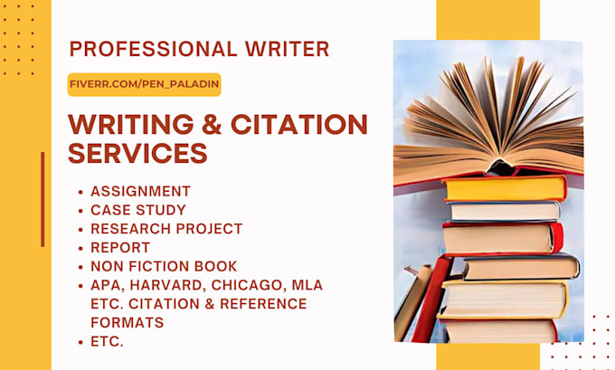 Gig Preview - Be ebook writer, do citation and references in apa format mla chicago harvard