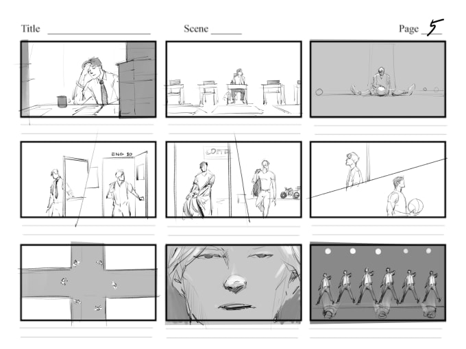 Gig Preview - Do storyboards for videos