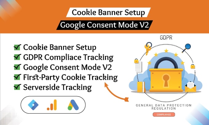 Gig Preview - Fix or setup cookie consent v2 on GTM, ga4 for server side tracking