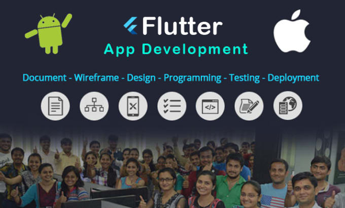 Gig Preview - Our agency will do flutter mobile app development, flutter developer