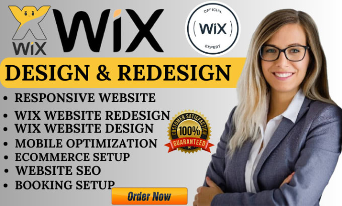 Gig Preview - Design wix website design, wix website redesign, wix website, wix design