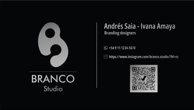 Gig Preview - Do minimalist business card design