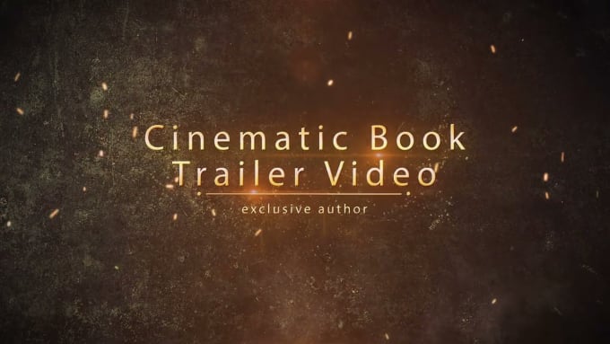 Gig Preview - Create cinematic book trailer video